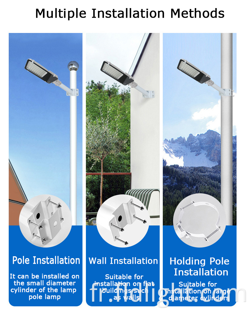 multiple installatin methods street lamp